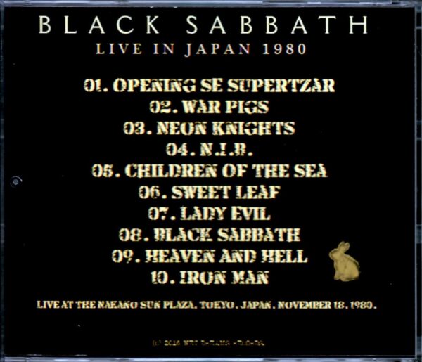 Black Sabbath/Tokyo,Japan 1980 - Image 2