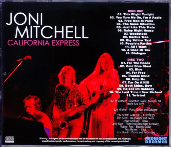 Joni Mitchell/CA,USA 1974 - Image 2