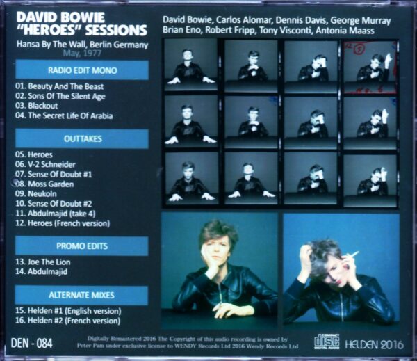 David Bowie/Heroes Sessions - Image 2