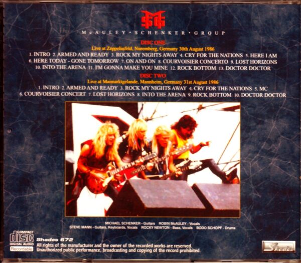 McAuley Schenker Group/Germany 1986 - Image 2