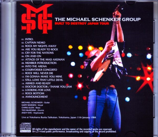 Michael Schenker/Kanagawa,Japan 1984 - Image 2