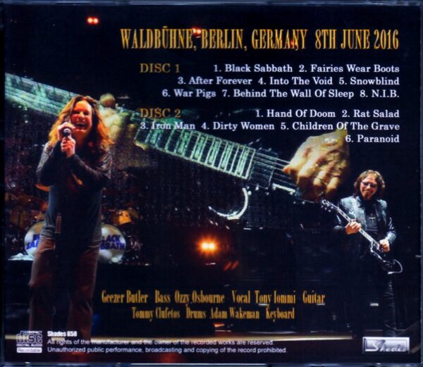 Black Sabbath/Germany 2016 - Image 2