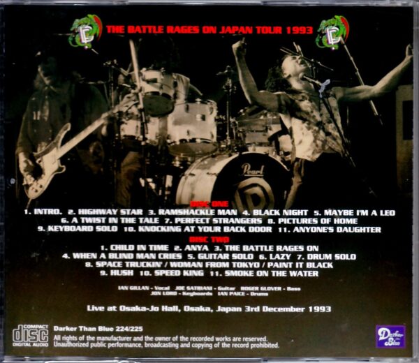 Deep Purple/Osaka, Japan 1993 - Image 2