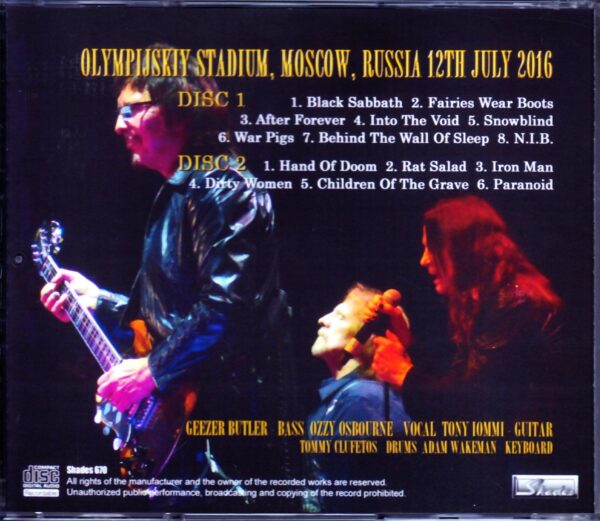 Black Sabbath/Russia 2016 - Image 2