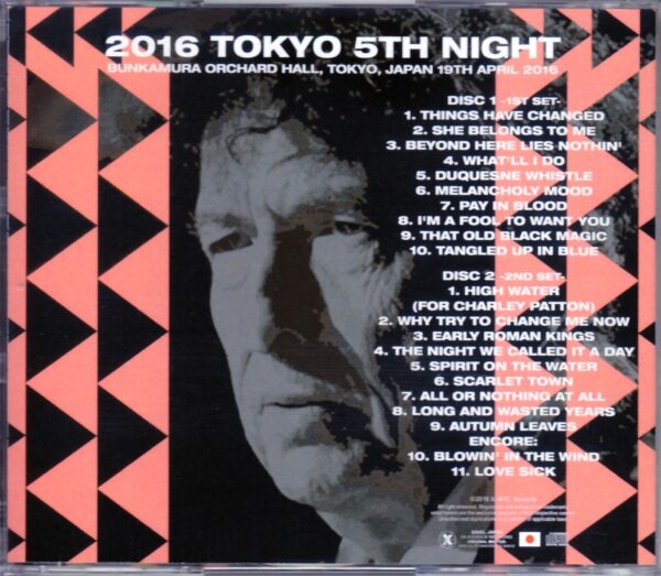 Bob Dylan/Tokyo,Japan 4.19.2016 Upgrade - Image 2
