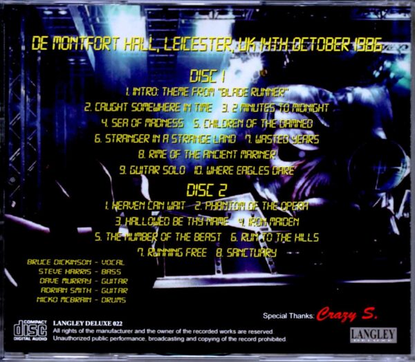 Iron Maiden/UK 1986 - Image 2