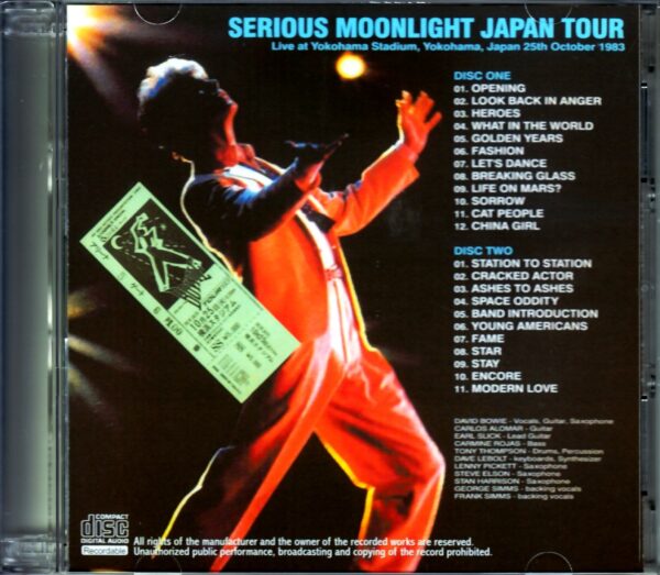 David Bowie/Kanagawa,Japan 1983 Original Tapes - Image 2