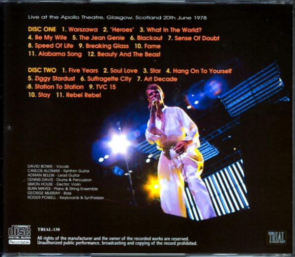 David Bowie/Scotland 1978 - Image 2