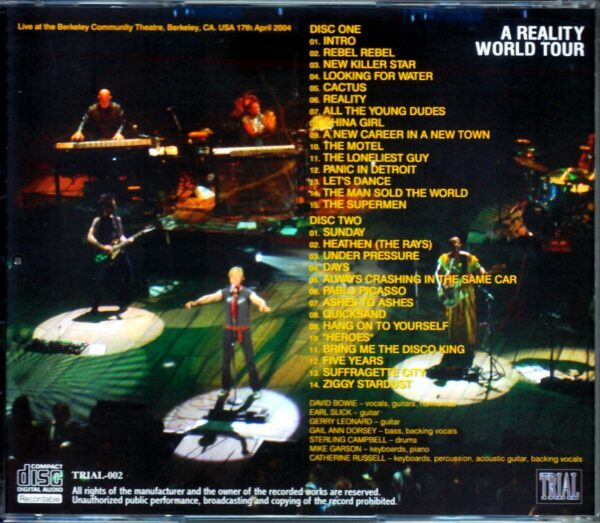 David Bowie/Ca,USA 4.17.2004 - Image 2