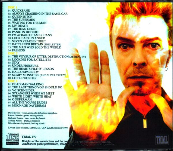 David Bowie/Mi, USA 1997 - Image 2