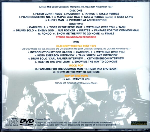 EL & P Emerson,Lake & Palmer/Tn,USA 1977 - Image 2