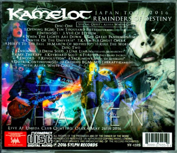 Kamelot/Osaka,Japan 2016 - Image 2