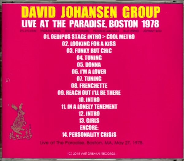 David Johansen/Ma, USA 1978 - Image 2