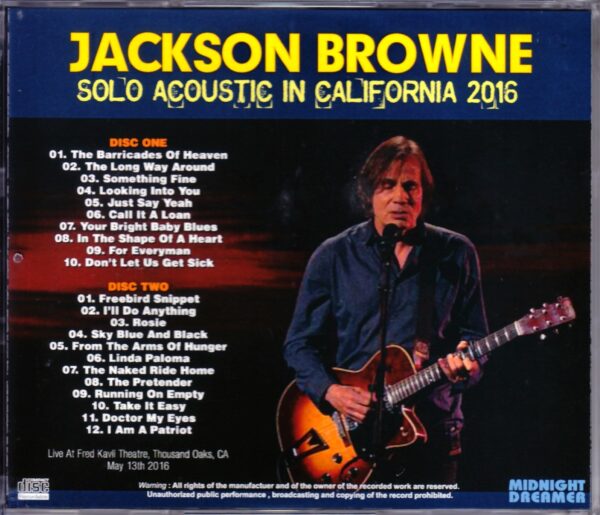Jackson Browne/Ca,USA 2016 - Image 2