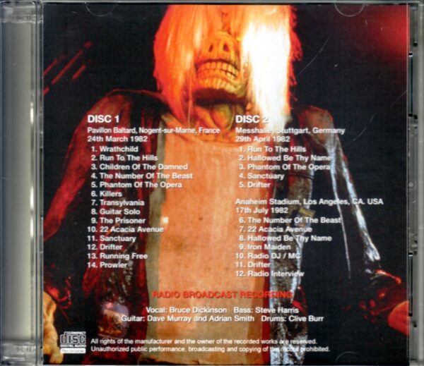 Iron Maiden/Tour 1982 Collection - Image 2