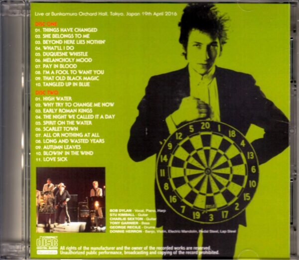 Bob Dylan/Tokyo,Japan 4.19.2016 - Image 2