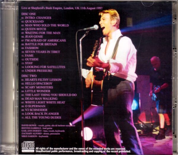 David Bowie/London,UK 8.11.1997 - Image 2