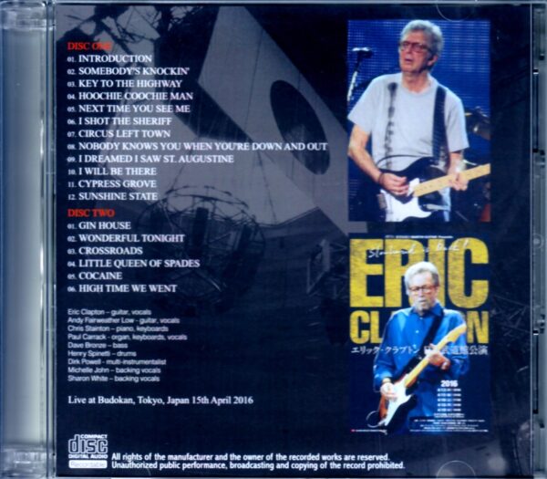 Eric Clapton/Tokyo,Japan 4.15.2016 - Image 2