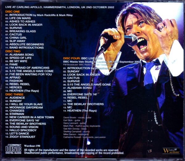 David Bowie/London,UK 2002 Upgrade & more - Image 2