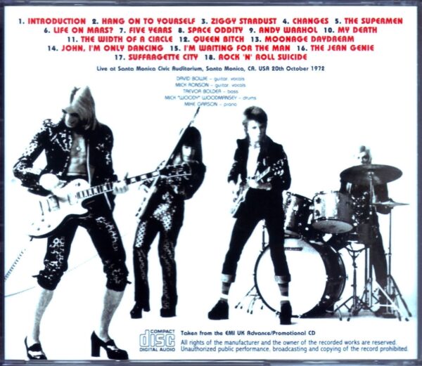 David Bowie/Ca,USA 1972 Upgrade - Image 2