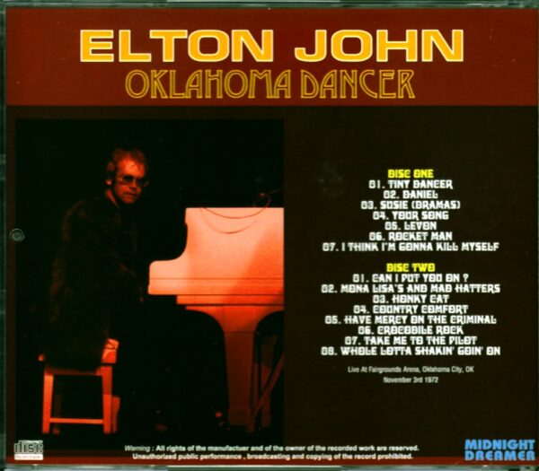 Elton John/Ok, USA 1972 - Image 2