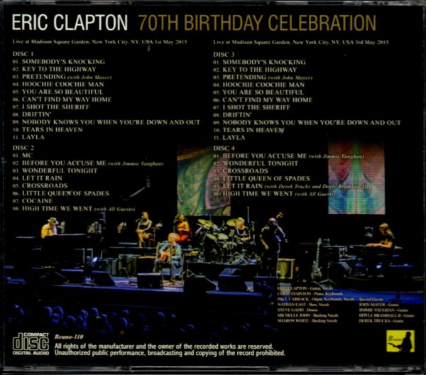 Eric Clapton/New York, USA 2015 - Image 2