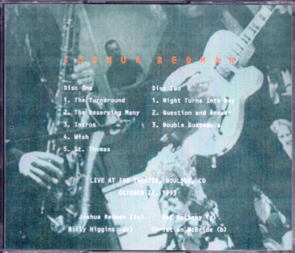 Joshua Redman/Cololado, USA 1993 - Image 2