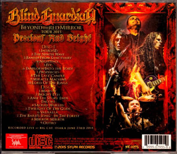 Blind Guardian/Osaka,Japan 2015 - Image 2