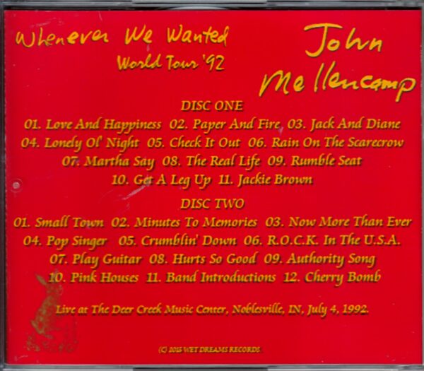 John Mellencamp/Indiana, USA 1992 - Image 2
