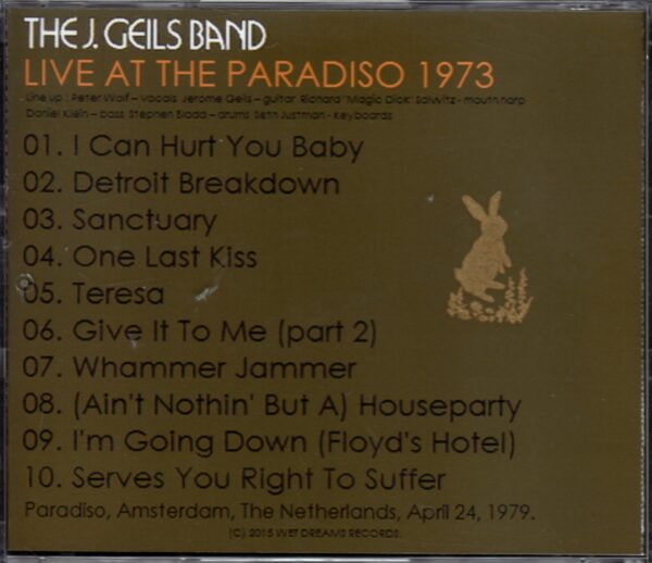 J. Geils Band/Netherlands 1973 - Image 2
