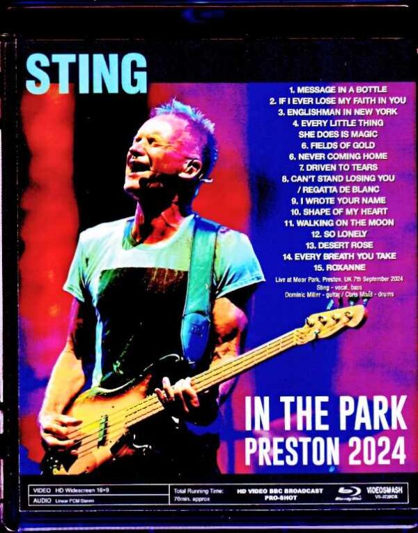 Sting/England,UK 2024 Complete Blu-Ray Version - Image 2