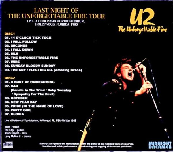 U2/FL,USA 1985 Remastered - Image 2