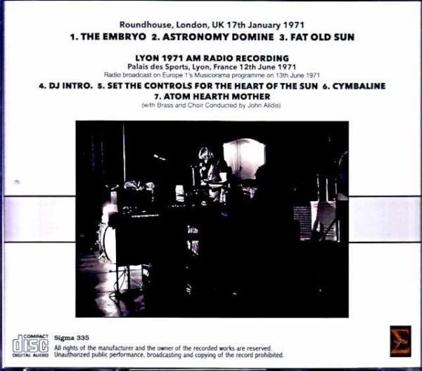 Pink Floyd Pink Floyd/London,UK 1.17.1971 & more Upgrade - Image 2