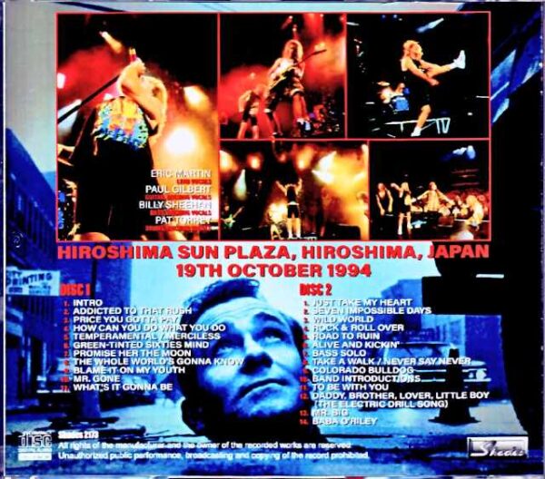 Mr. Big / Hiroshima, Japan 1994 Complete - Image 2