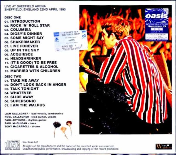 Oasis/England,UK 1995 Upgrade - Image 2