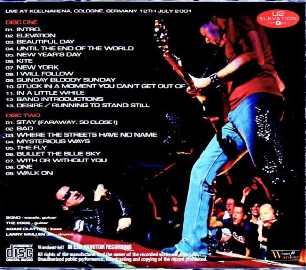 U2 U2/Germany 7.12.2001 Complete IEM Recording Edition - Image 2