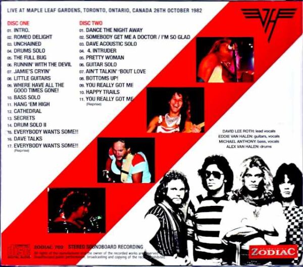 Van Halen/Canada 1983 Complete Soundboard Edition - Image 2