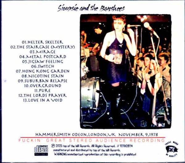 Siouxsie and the Banshees/London,UK 1978 Complete - Image 2