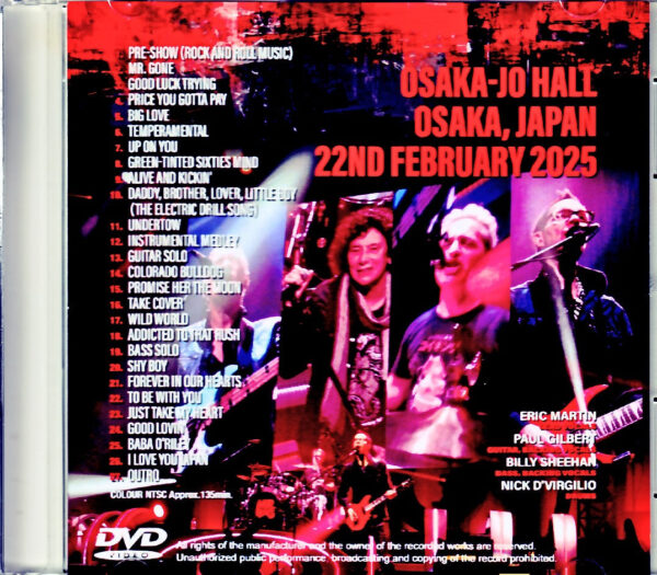 Mr. Big / Osaka, Japan 2025 Complete Jewel Version - Image 2
