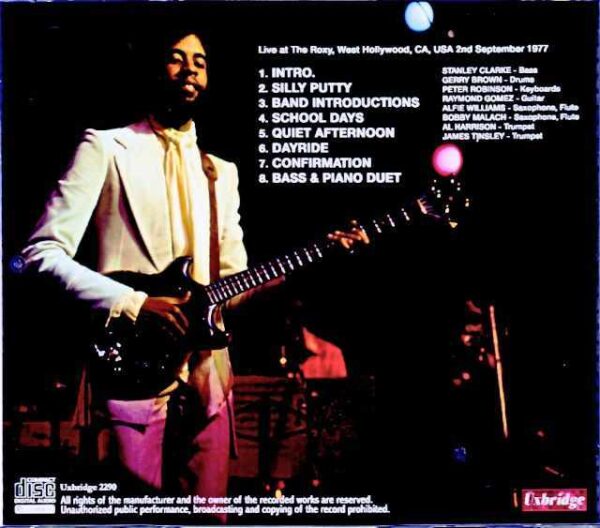 Stanley Clarke/CA,USA 1977 Mike Millard Master Tapes - Image 2