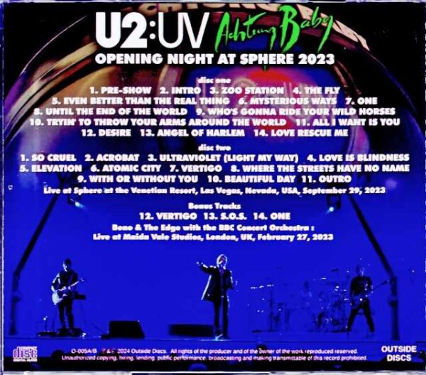 U2 U2/NV,USA 9.29.2023 Complete IEM Matrix Edition & more - Image 2
