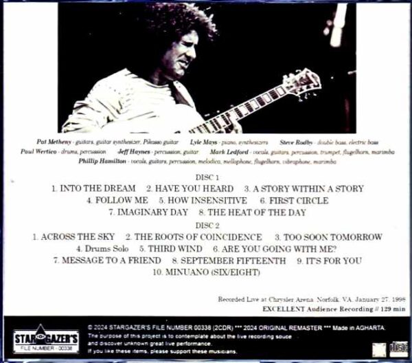 Pat Metheny Group Lyle Mays Pat Metheny Lyle Mays/VA,USA 1998 - Image 2