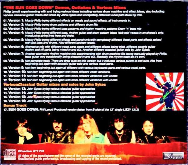 Thin Lizzy/Thunder and Lightning Demos, outtakes and various mixes - Image 2
