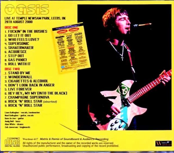 Oasis/England,UK 2000 SBD・AUD Matrix Edition - Image 2