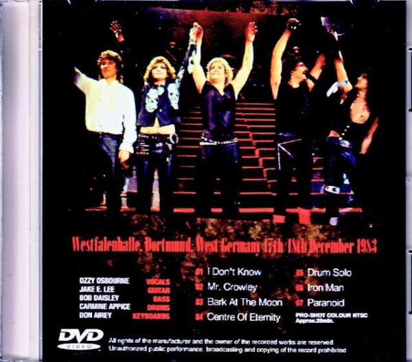 Ozzy Osbourne/West Germany 1983 2Days Jewel Version - Image 2
