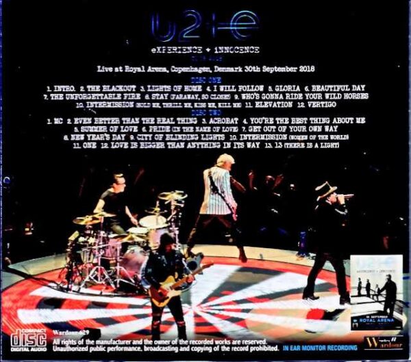U2 U2/Denmark 9.30.2018 Complete IEM Source Edition - Image 2