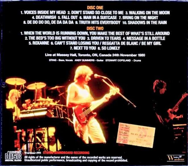 Police/Canada 1980 Soundboard Edition - Image 2