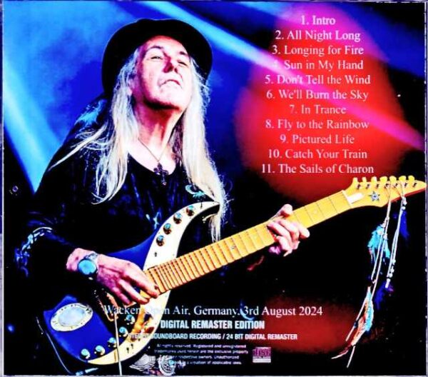 Uli Jon Roth/Germany 2024 S & V Complete - Image 2