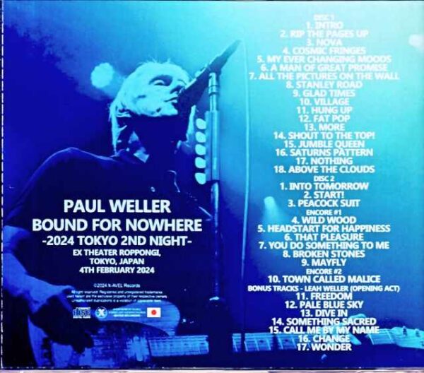 Paul Weller/Tokyo,Japan 2.4.2024 Complete IEM Matrix Edition & more - Image 2