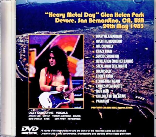 Ozzy Osbourne/CA,USA 1983 Complete Jewel Version - Image 2